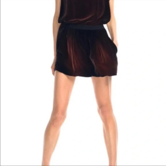 Theysken’s Theory Pimin acid Wash velvet shorts - Picture 1 of 11